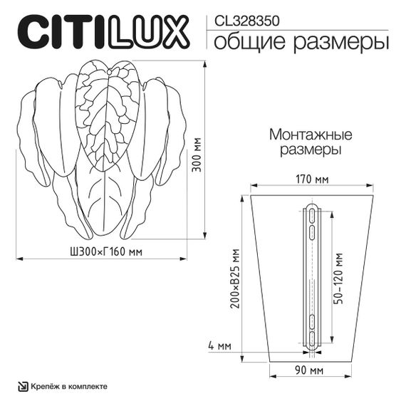 Настенный светильник Citilux Hasienda CL328350