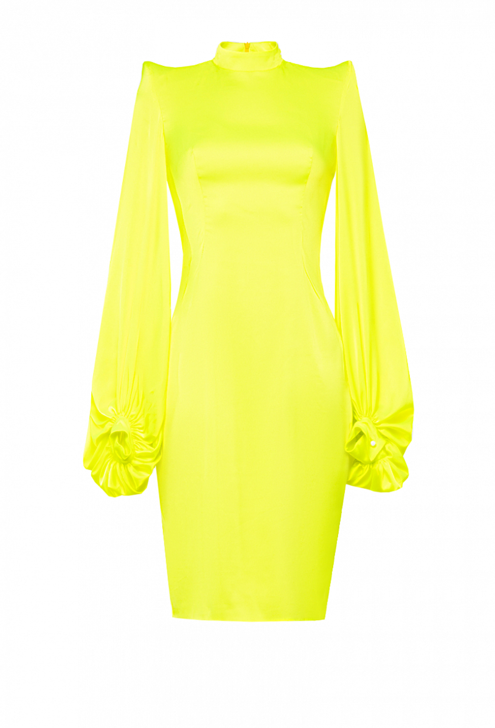 Платье-футляр жёлтое 08-05-21SS