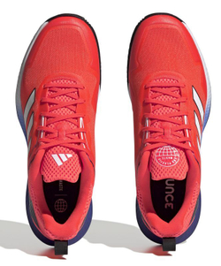 Мужские кроссовки теннисные Adidas Defiant Speed Clay - solar red/footwear white/lucid blue