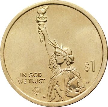 1 доллар 2019 D США «Американские инновации - Нью-Джерси. Лампа накаливания»