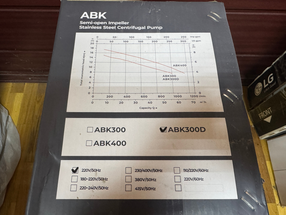 Насос LEO модель ABK300D центробежный