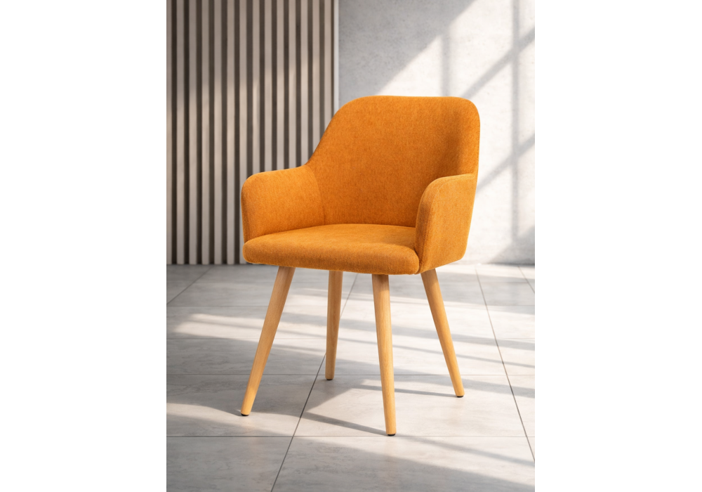 Стул деревянный Woodville Инфини 360 терракота (ocean 015), светлое дерево