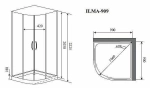 Душевая кабина Timo ILMA 909 90х90