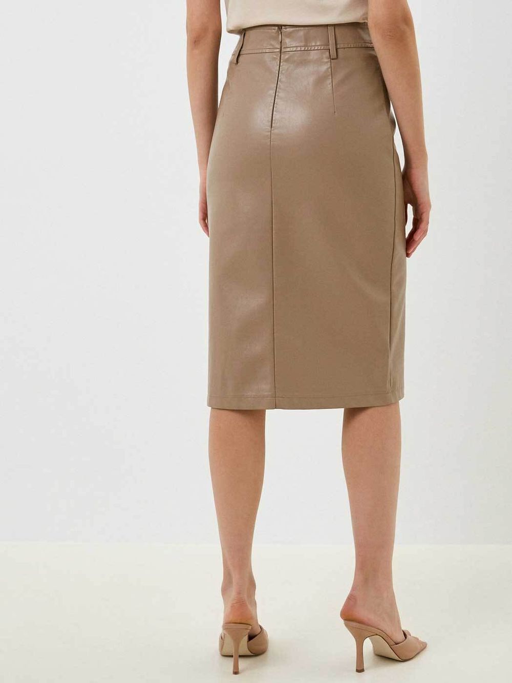 Юбка кожаная