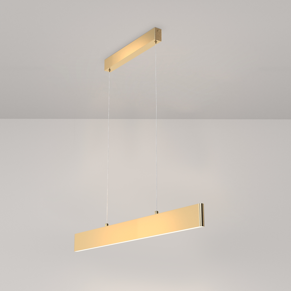 Подвесной светодиодный светильник Maytoni Step P010PL-L23G4K золото