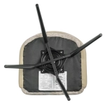 Стул Bradex Home Bruno латте шенилл с экокожей с поворотным механизмом