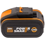 WORX WG543E 20В аккумуляторная воздуходувка бесщеточная (1 x 4 Ач, ЗУ) 42.5 м/с