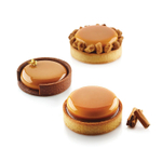 Набор силиконовых и перфорированных форм Kit Tarte Ring Round 80 мм, 6 шт, Silikomart, Италия