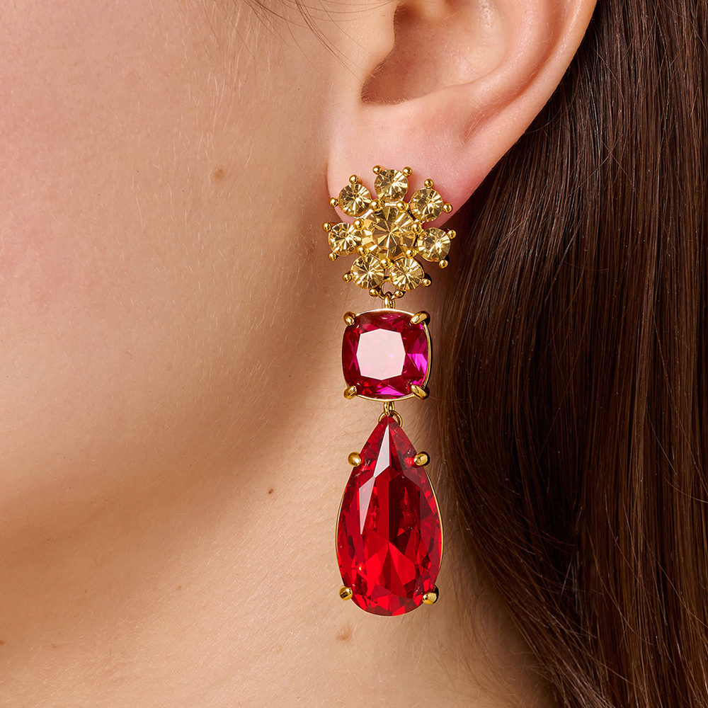 Серьги Dyrberg Kern MISIA SG RED / PINK 470093