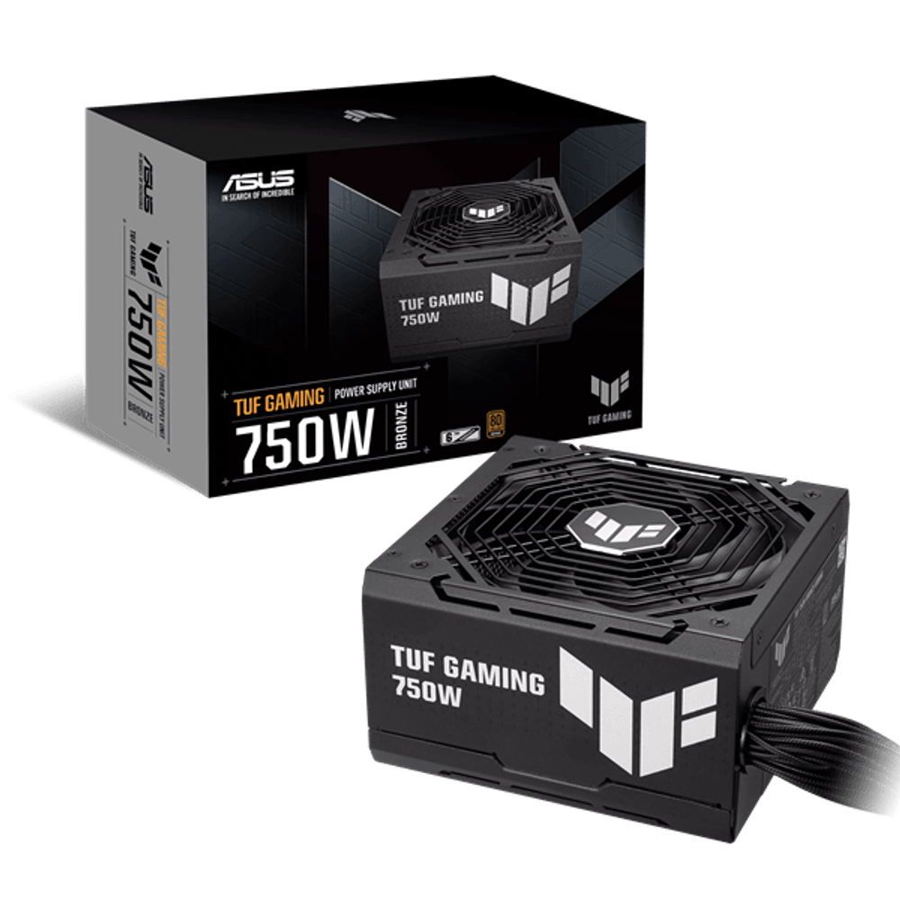 Блок питания ASUS  750W, TUF Gaming 750W Bronze, Non Modular, 80+ BRONZE, КПД 89%, TUF-GAMING-750B