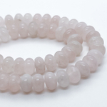 Розовый кварц (тонирован), размер около 8,2*5,5 мм, цена за 16-17 шт (1/4 нити)