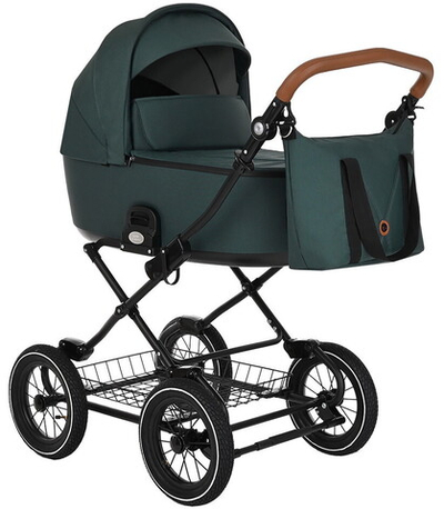 Детская коляска люлька Roan Bass Next Classic d12 1 в 1 RCL242/1 Pacific Green