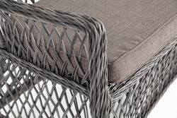 "Латте" диван двухместный из искусственного ротанга, цвет графит