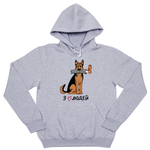 Толстовка "Овчарка любит людей"