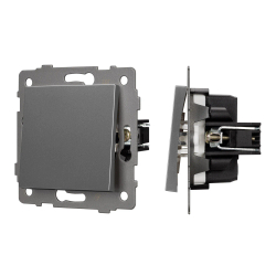 Механизм выключателя одноклавишный проходной SWT-MKP1-PL-GR-V (250V, 10A) (Arlight, -) 049873