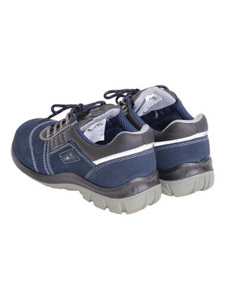 Полуботинки "Универсал", замша (синие), ПУ-ПУ