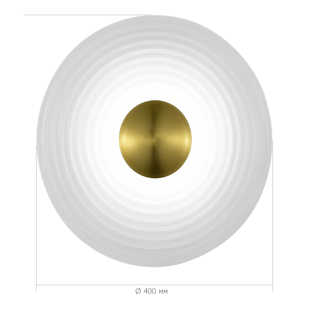SL6125.311.01 Светильник настенный ST-Luce Латунь/Прозрачный LED 1*6W 3000K MOON