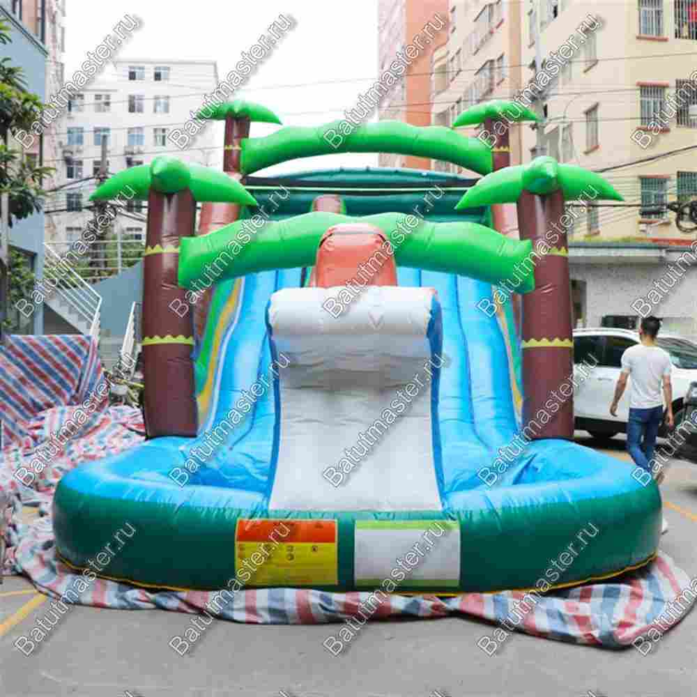 Водная горка с бассейном «Пальмовый рай мини», 7×5×5 м