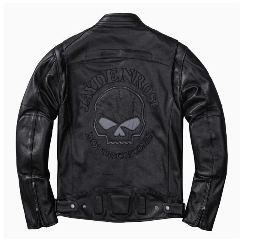 Мотокуртка jackdenrose кожа 6XL (с эмблемой)