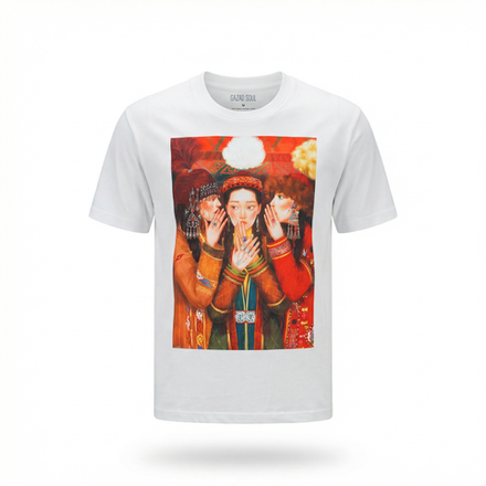 Футболка Qazaq Soul Сырласу с шелковой вышивкой