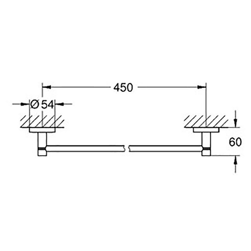 Полотенцедержатель Grohe Essentials 40688001 Хром