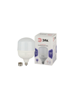 Лампа светодиодная высокомощная STD LED POWER T160-100W-6500-E27/E40 100Вт T160 колокол 6500К нейтр. бел. E27/E40 (переходник в компл.) 8000лм Эра Б0032090