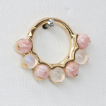 Tiara large with natural stones