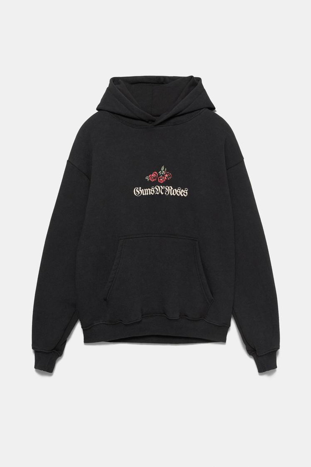 PULL&BEAR Толстовка с капюшоном Guns N' Roses, антрацитово-серый