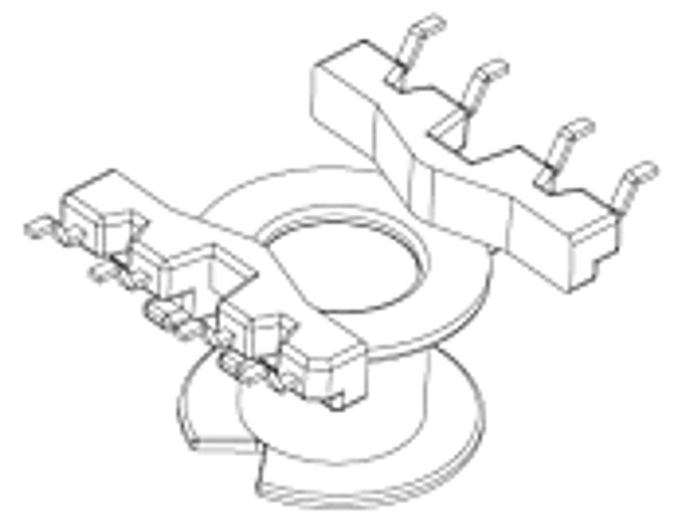 RM6 Каркас 1 сек. 8 выв. SMD A-022