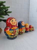 Матрёшка "с курочкой" пузатая 5мест
