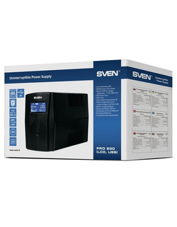 SVEN Источник бесперебойного питания Pro 650 (LCD, USB) SV-013844