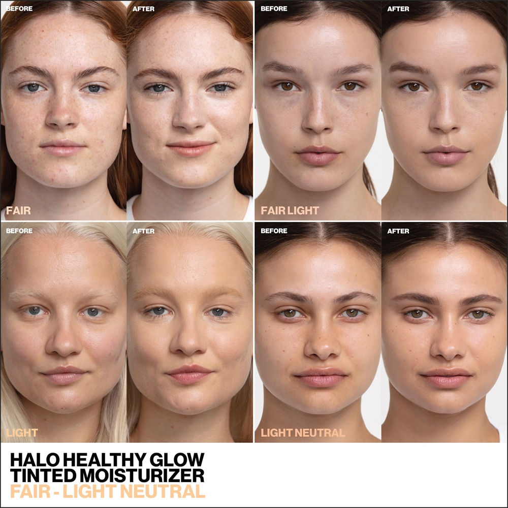 Smashbox Halo Healthy Glow All-in-One Tinted Moisturizer SPF 25 - Тональный увлажняющий крем с эффектом сияния SPF 25 оттенок Medium Neutral, 40 ml