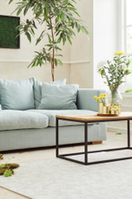 Стол журнальный дуб/металл