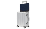 RIMOWA Never Still Canvas With Full Grain Leather Laptop Bag Men"s Marine Blue