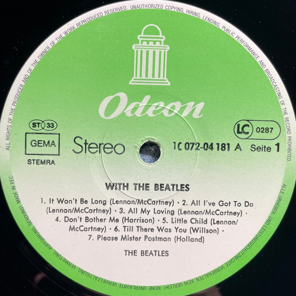 The Beatles ‎– With The Beatles (Германия 1981г.)