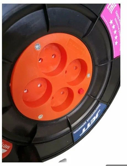 Удлинитель на катушке ПВС 2х2,5 / 4 розетки "Джетт" 50м