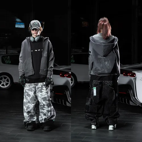 Худи Zip «Construction Site» серое