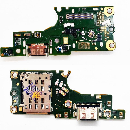 Шлейф для Huawei Honor 50 Lite плата на системный разъем/разъем SIM/микрофон - Премиум