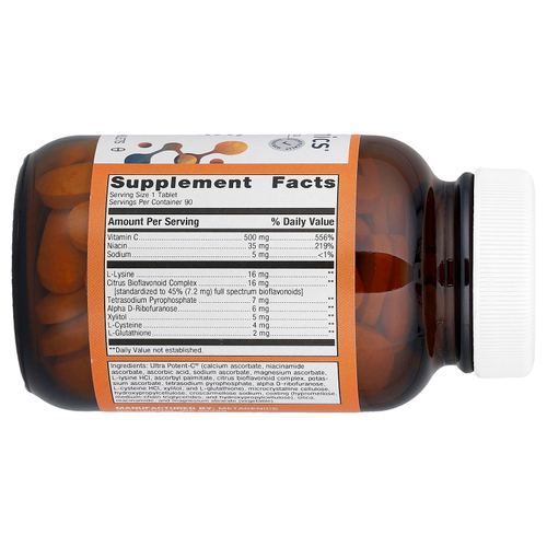 Metagenics, Ultra Potent-C® 500, витамин C, 90 таблеток