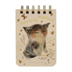Bloknot \ Блокнот \ Notebook Блокнот на гребне «Cute Journal» A7, BV, 100 л. "Просто любовь. Милый котенок" линейка
