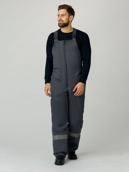 Полукомбинезон зимний "Экспертный-Люкс" (т.серый)