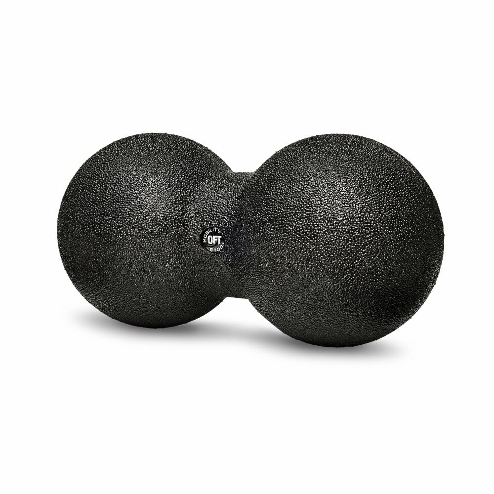 Шар массажный сдвоенный 24 х 12 см черный