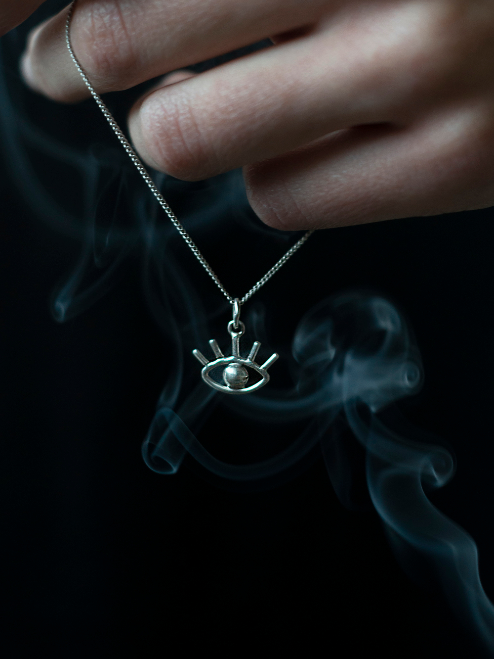 Подвеска ГЛАЗ-2 с цепочкой, серебро