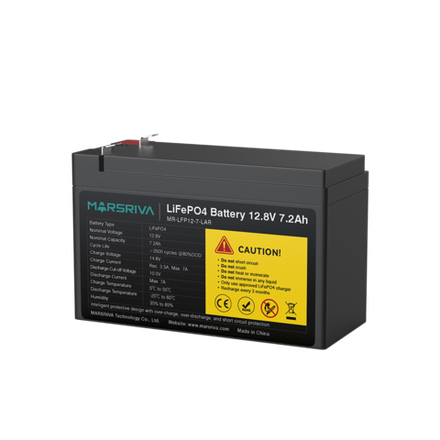 Аккумулятор LiFePO4 12/8В/7,2Ач (12В 7А/ч)
