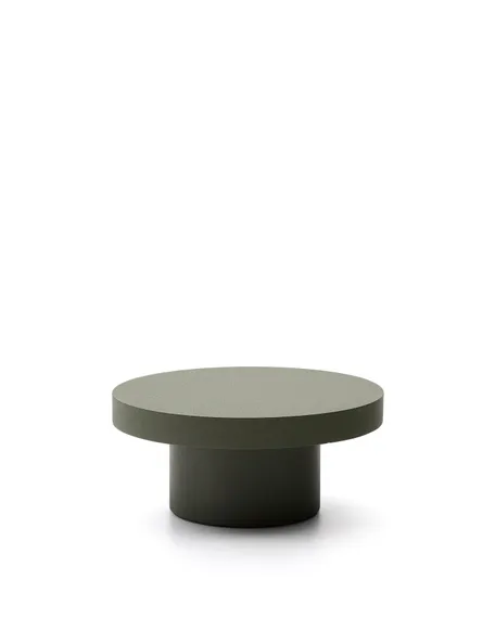 Aiguablava Журнальный столик зеленый цементный Ø66 см