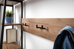 Гранд Прихожая 15.124 N Дуб Крафт табачный, Кожзам HOLST Black