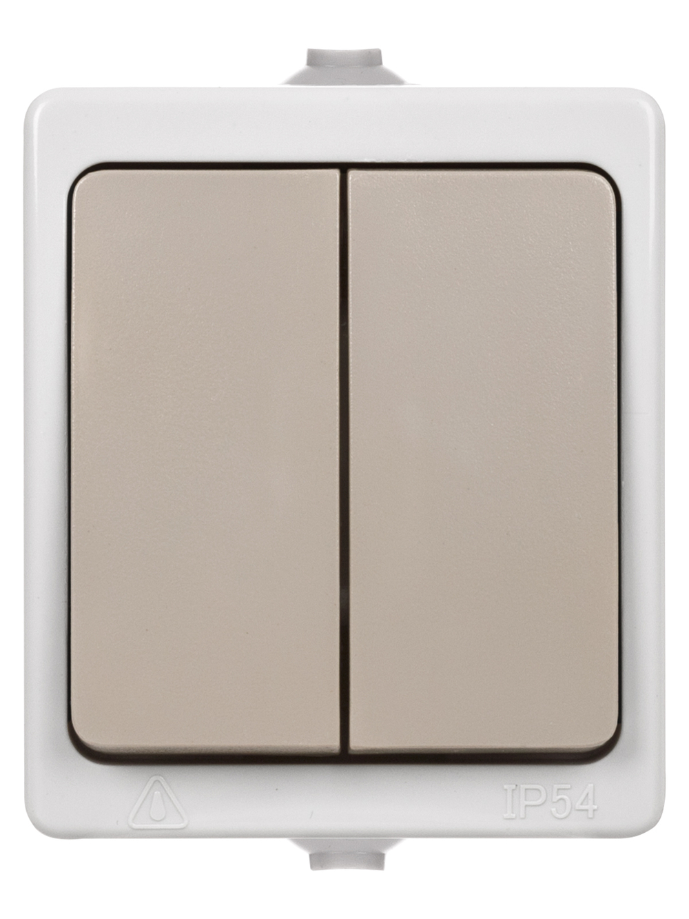 Выключатель 2-кл. открытой установки IP54 10А серый "Вуокса" TDM SQ1803-0002