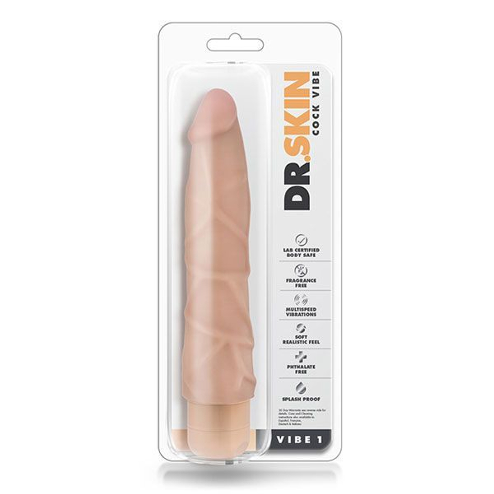 Blush Novelties Cock Vibe 1 – реалистичный вибратор без мошонки, телесный, 22,8 см