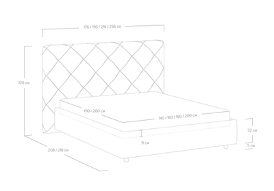Кровать Manhattan (140x190)