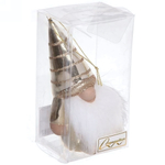 Ёлочная игрушка "Весёлый лесовичок" 6,5*5,5*13 см, шампань (Серпантин)